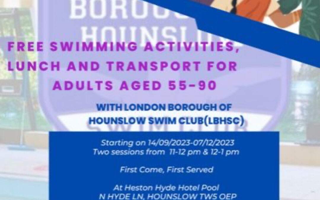 FREE swimming activities for adults aged 55-90